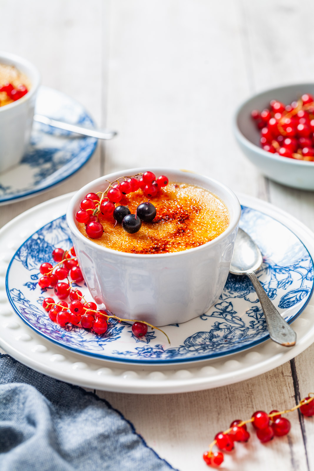 White Chocolate Currant Crème Brûlée