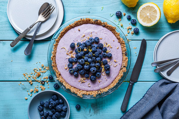 Lemon Blueberry Crunch Pie