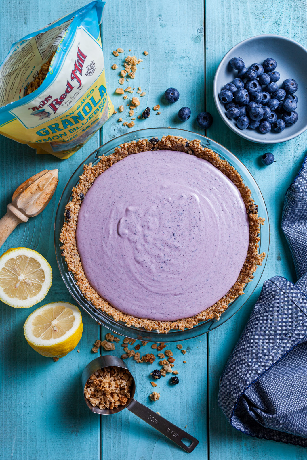 Lemon Blueberry Crunch Pie