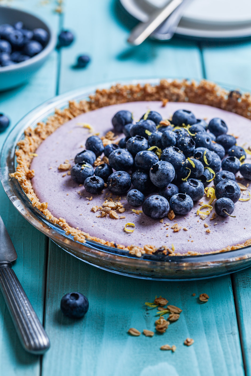 Lemon Blueberry Crunch Pie