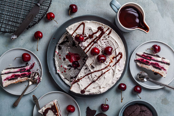 No Bake Black Forest Icebox Cake