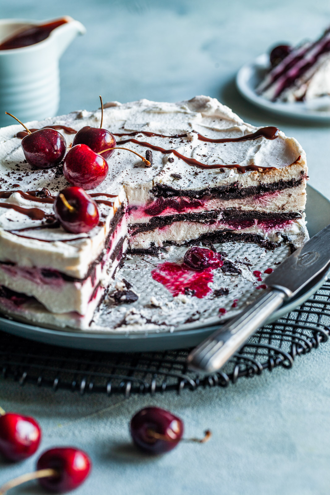 No Bake Black Forest Icebox Cake