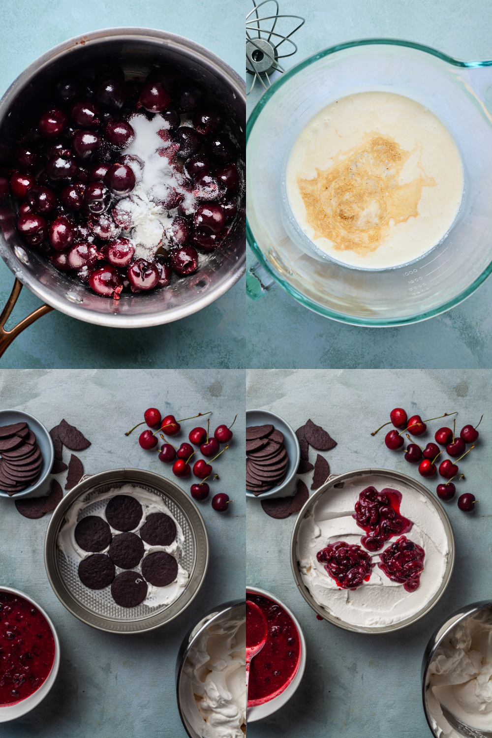 No Bake Black Forest Icebox Cake