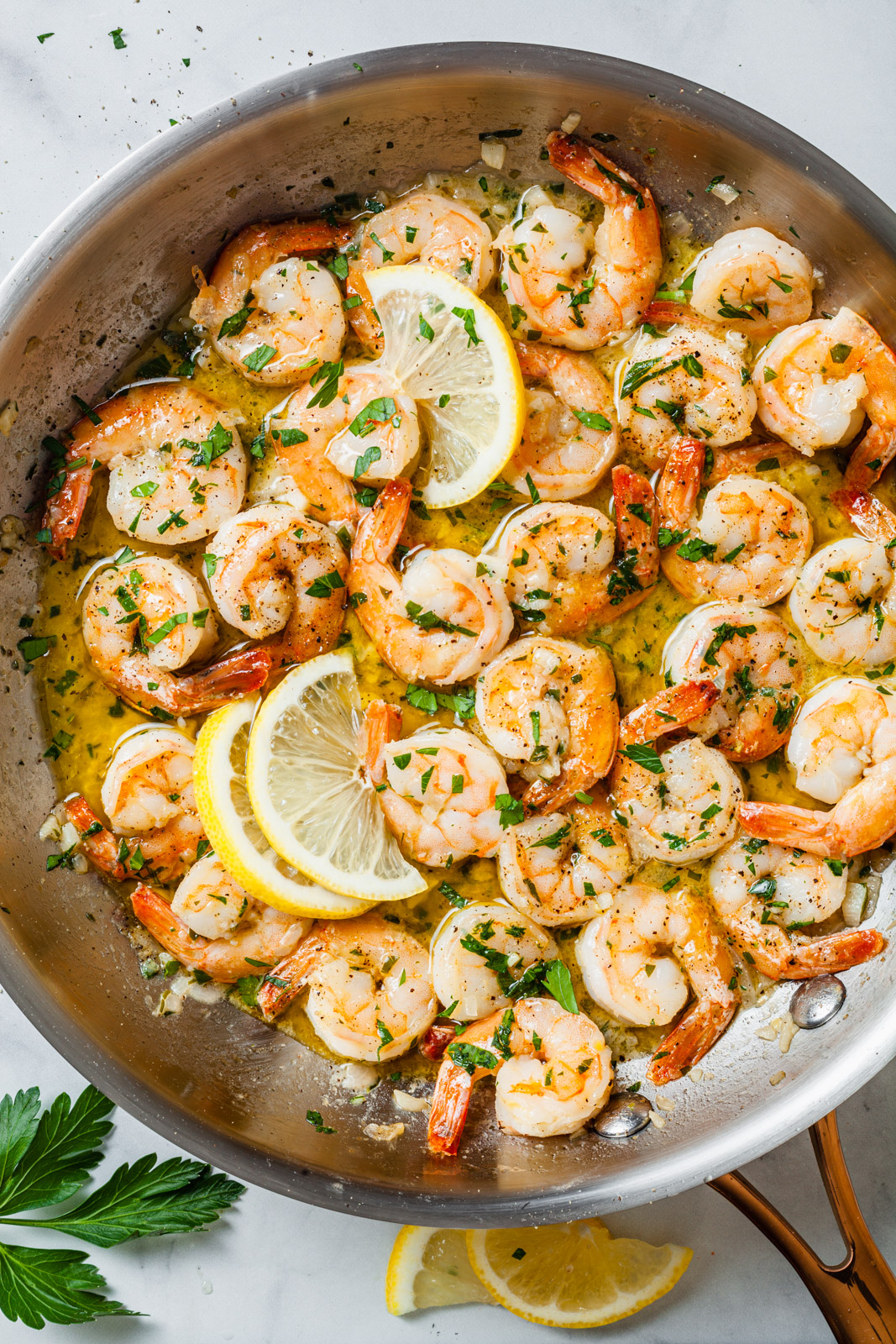 Lemon Garlic Shrimp Pasta