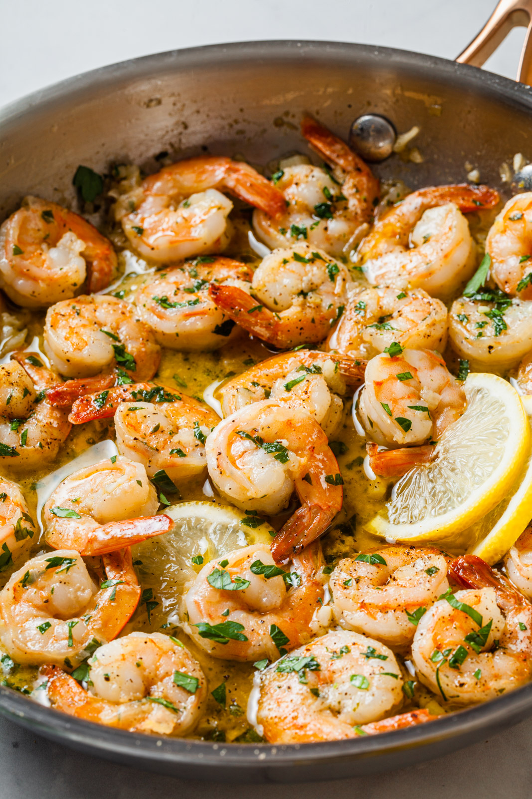 Lemon Garlic Shrimp Pasta