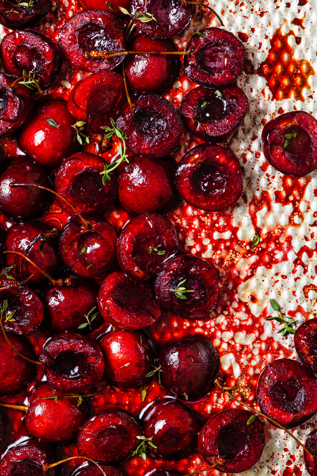 Balsamic Roasted Cherry and Goat Cheese Crostini