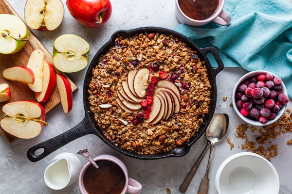 Apple Cranberry Baked Oatmeal