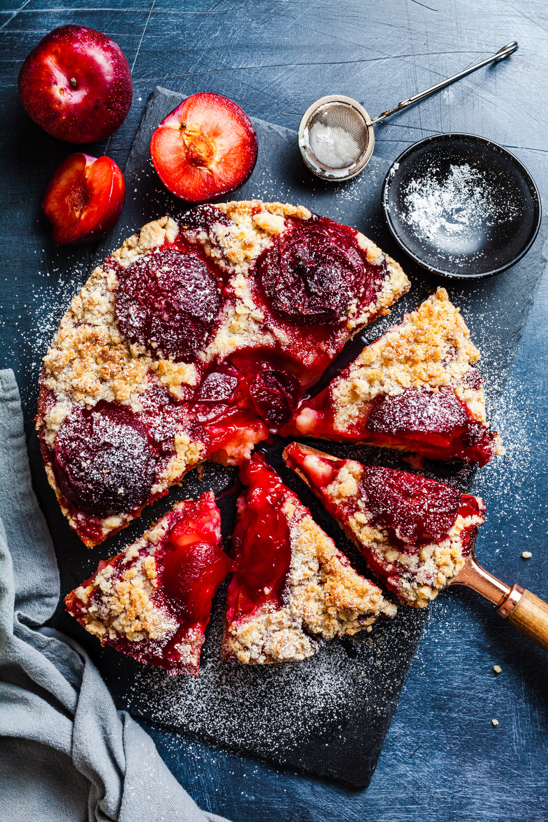 German Plum Cake with Streusel 