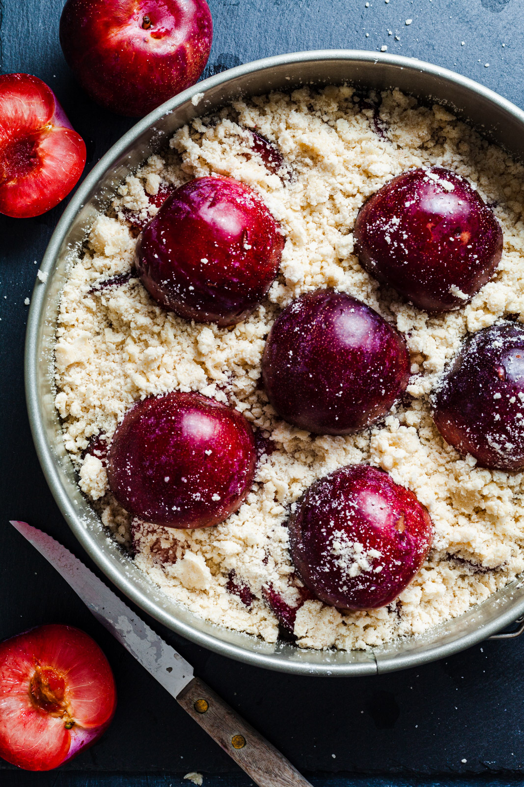 German Plum Cake with Streusel 