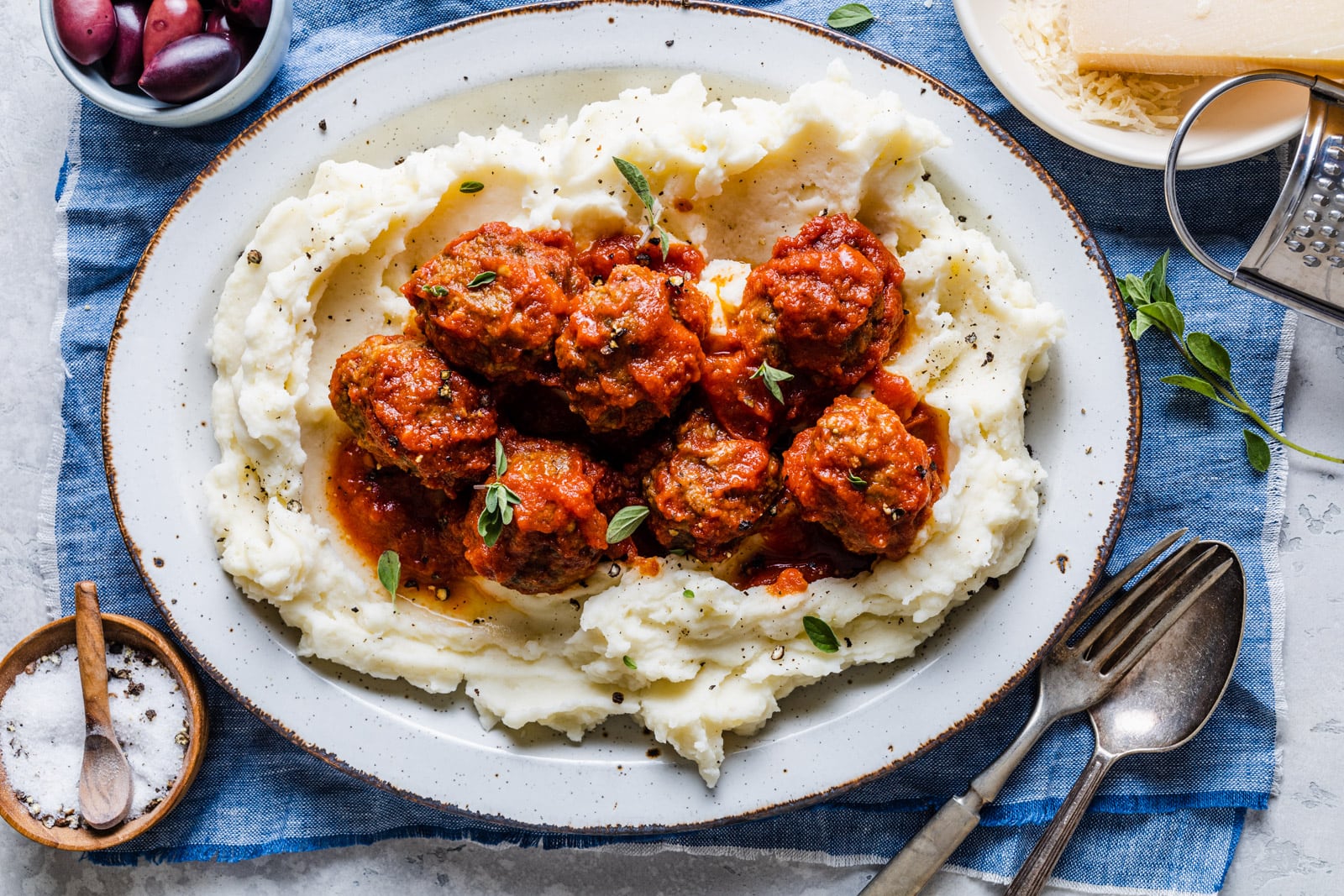 Cumin Spiced Meatballs in Rich Tomato Sauce