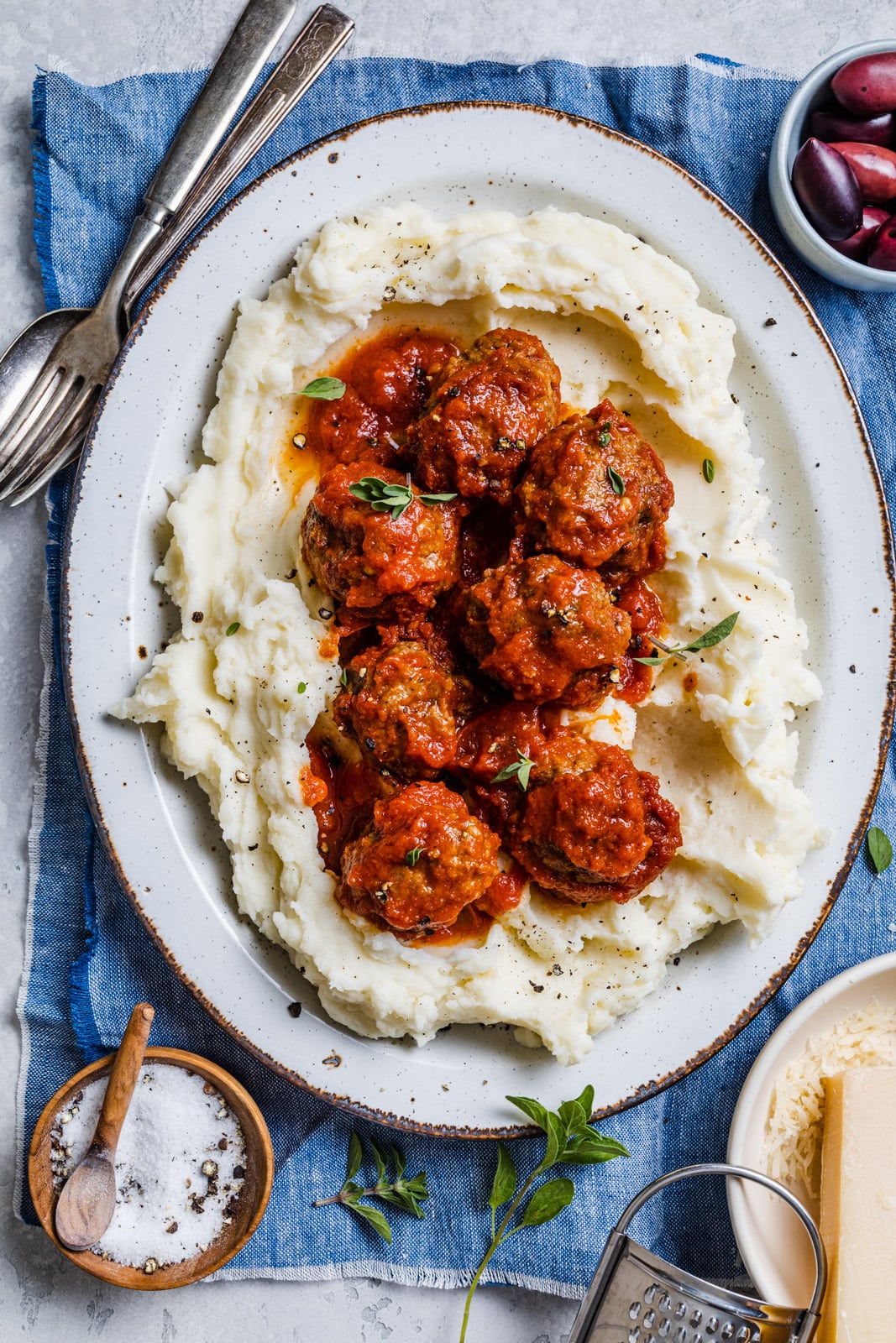 Cumin Spiced Meatballs in Rich Tomato Sauce