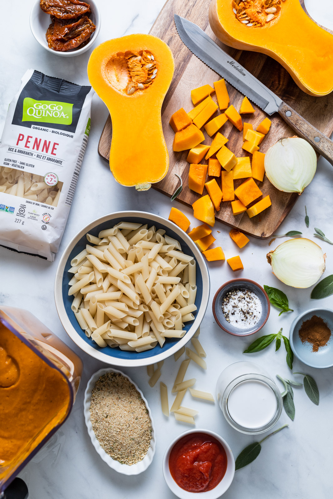 Creamy Vegan Butternut Pasta Bake