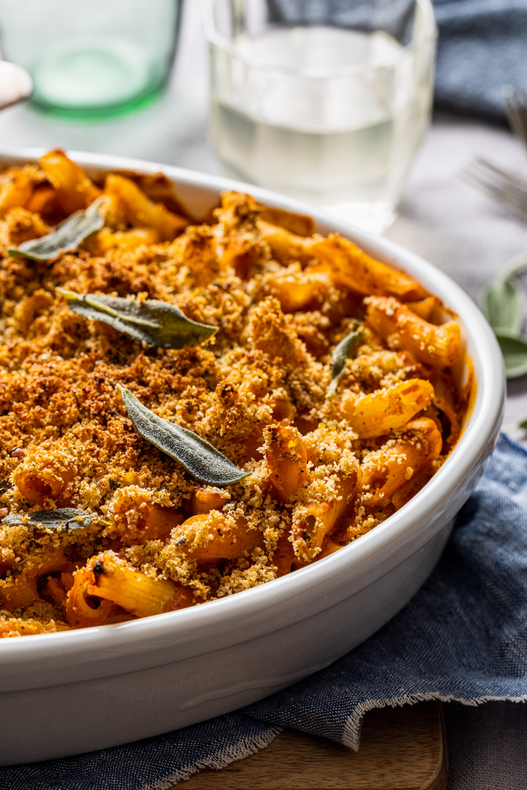 Creamy Vegan Butternut Pasta Bake