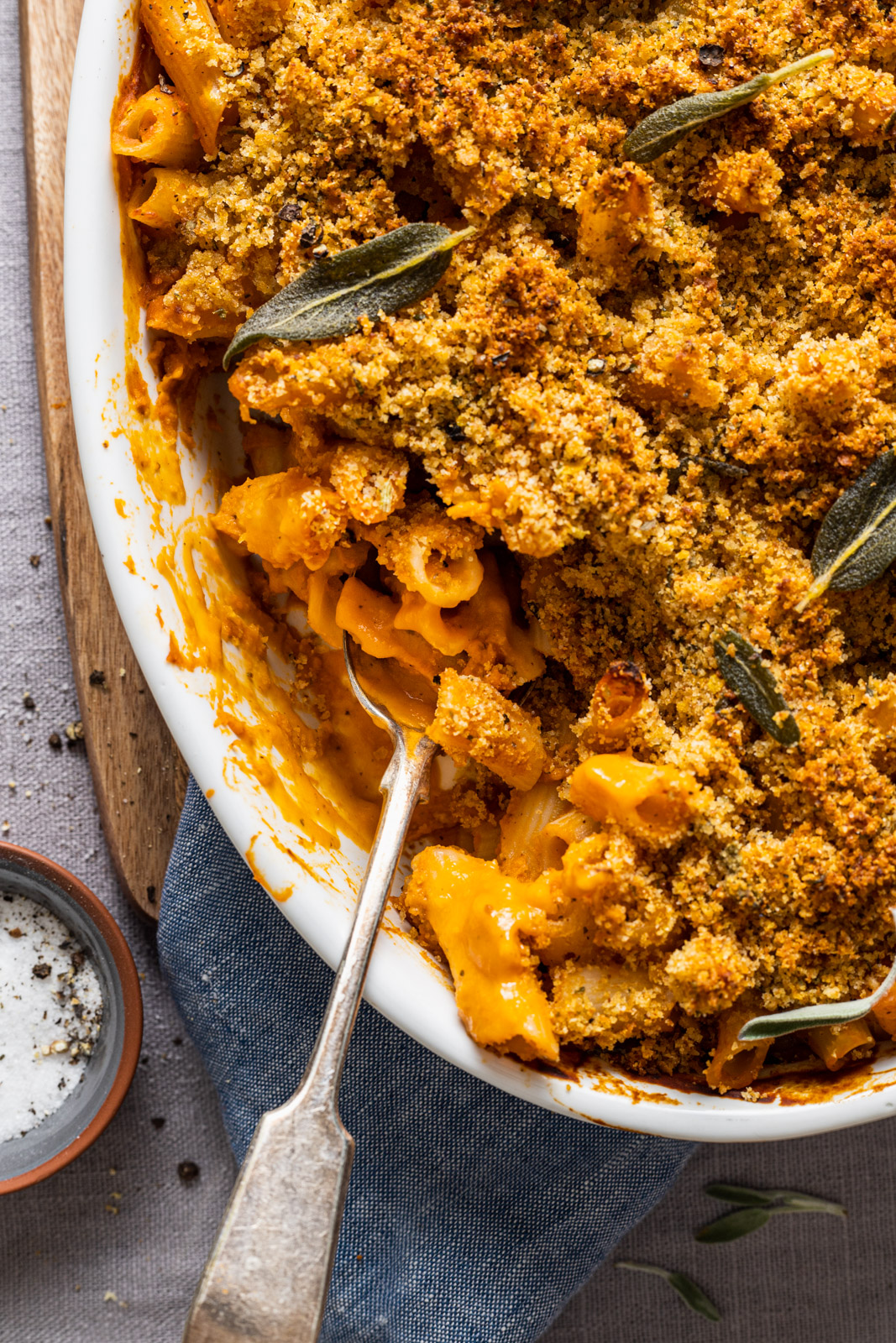 Creamy Vegan Butternut Pasta Bake