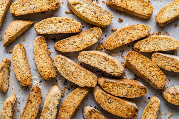 Savoury Parmesan and Herb Walnut Biscotti (Paximadia)