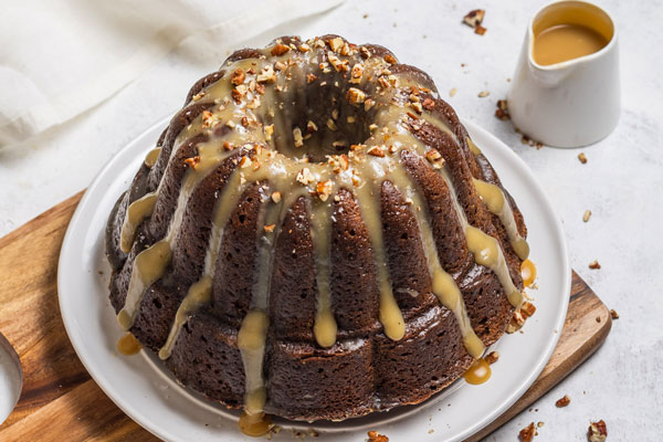 Sticky Toffee Chai Pudding Cake