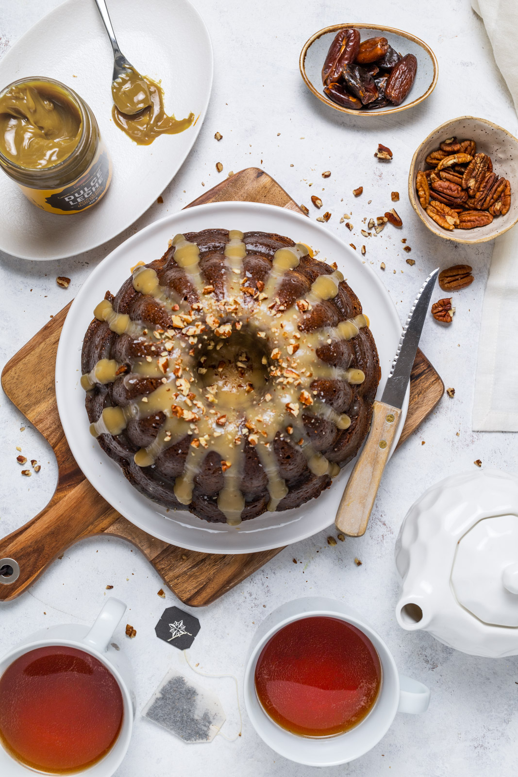 Sticky Toffee Chai Pudding Cake