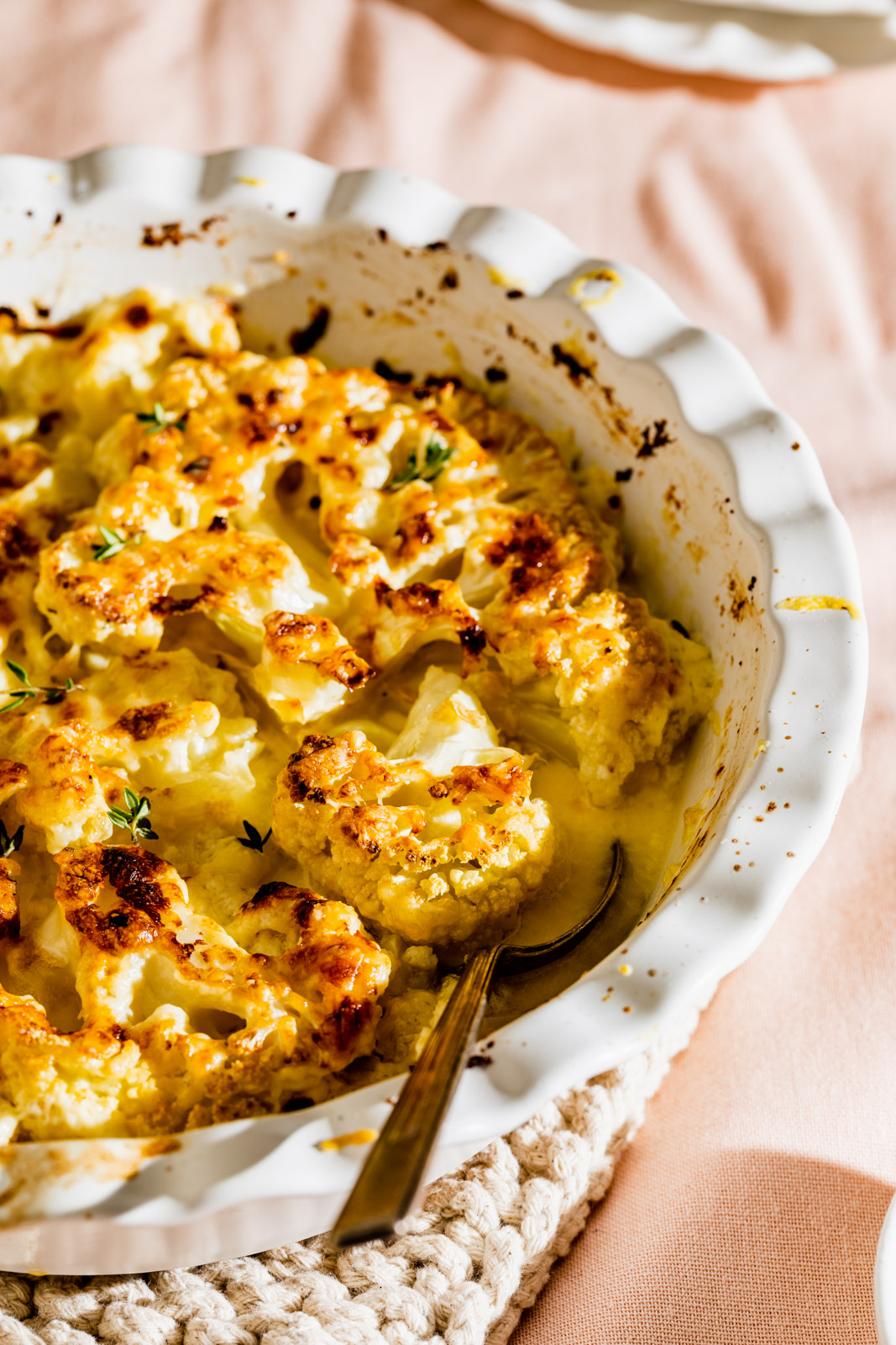 Creamy Cauliflower and Onion Gratin