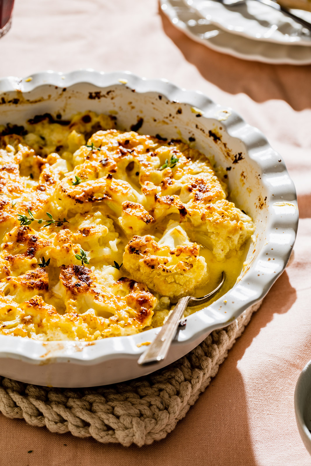 Creamy Cauliflower and Onion Gratin