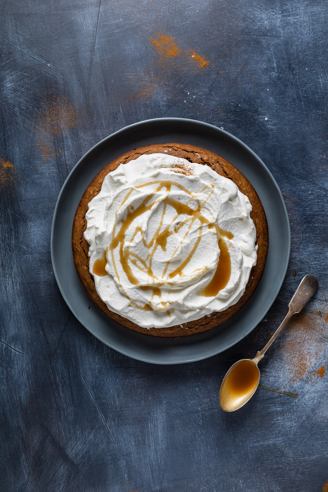 Gingerbread Cake With Caramel Sauce