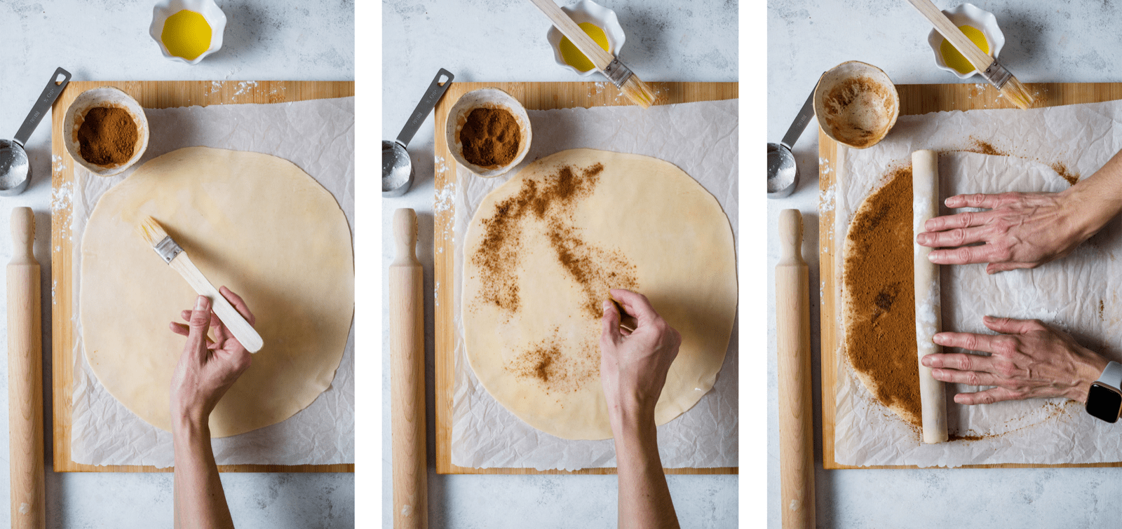 Cinnamon Roll Apple Pie