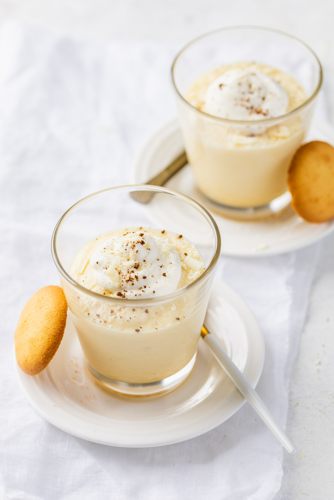 White Chocolate Eggnog Mousse