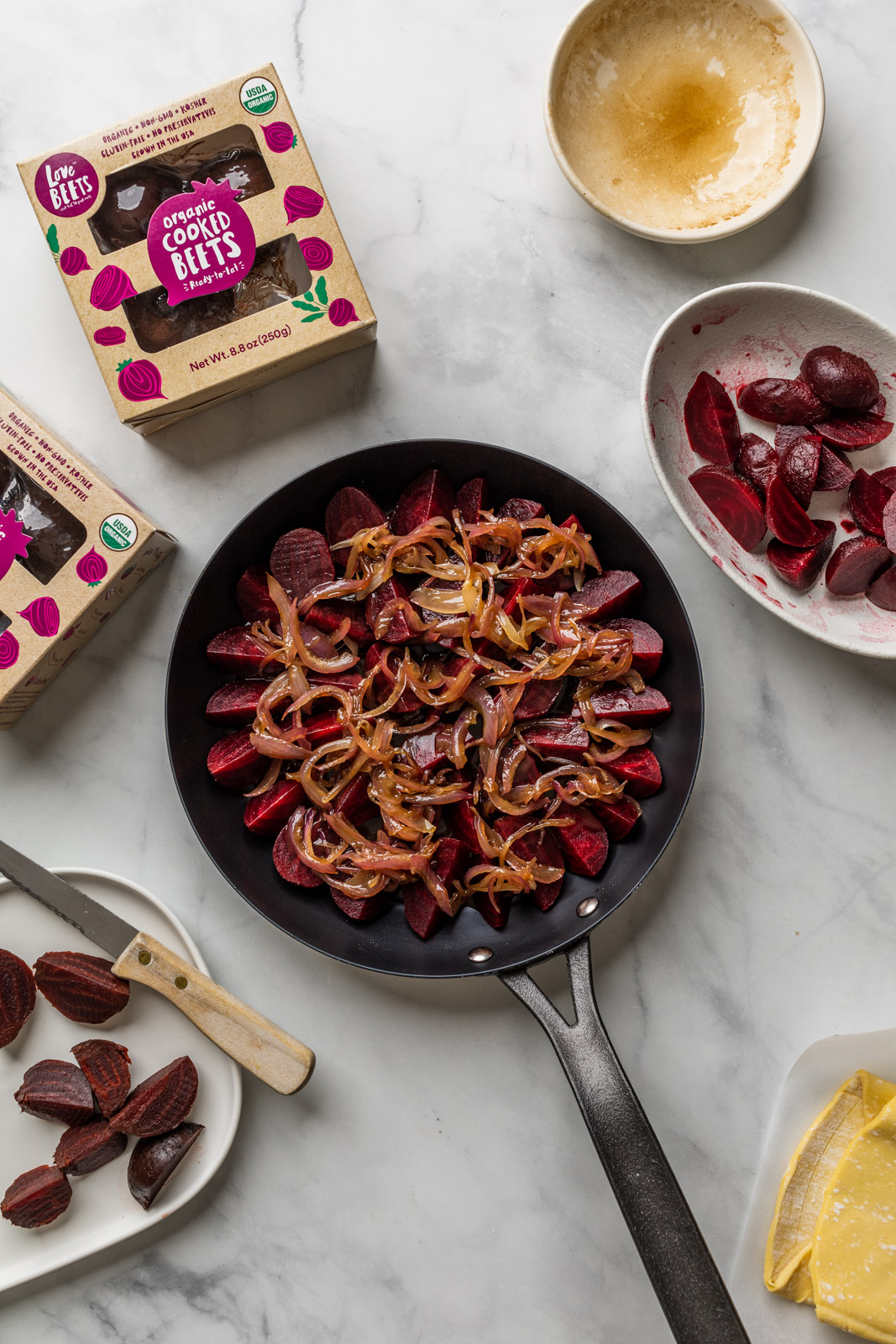 Caramelized Beet Tarte Tatin With Feta