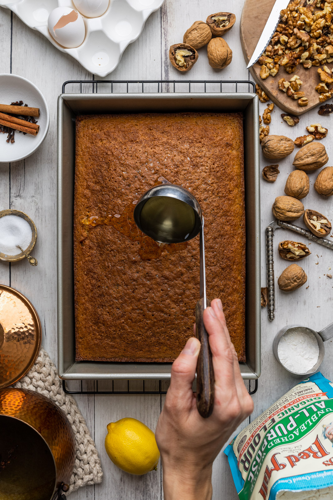 Karithopita Greek Walnut Cake