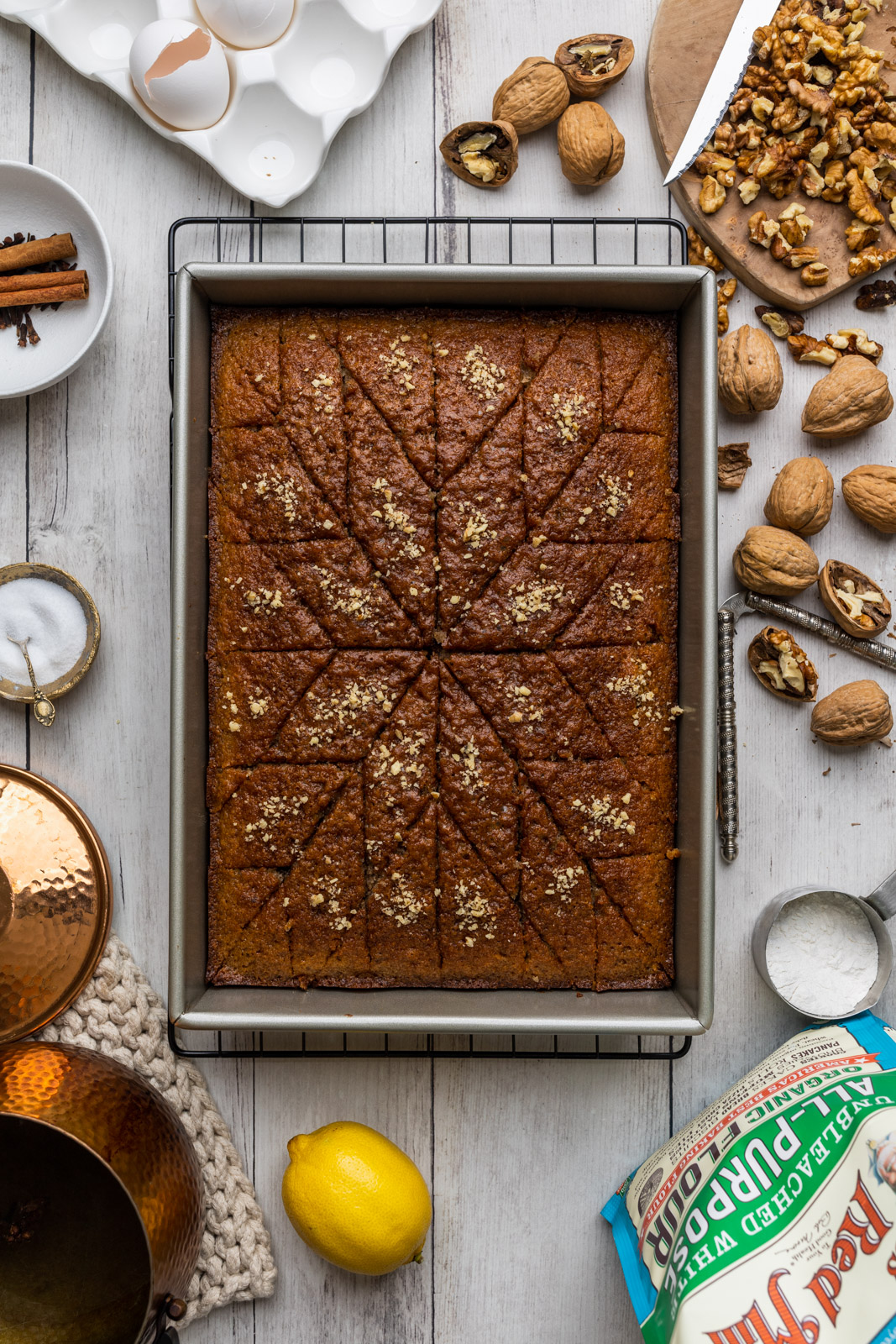 Karithopita Greek Walnut Cake