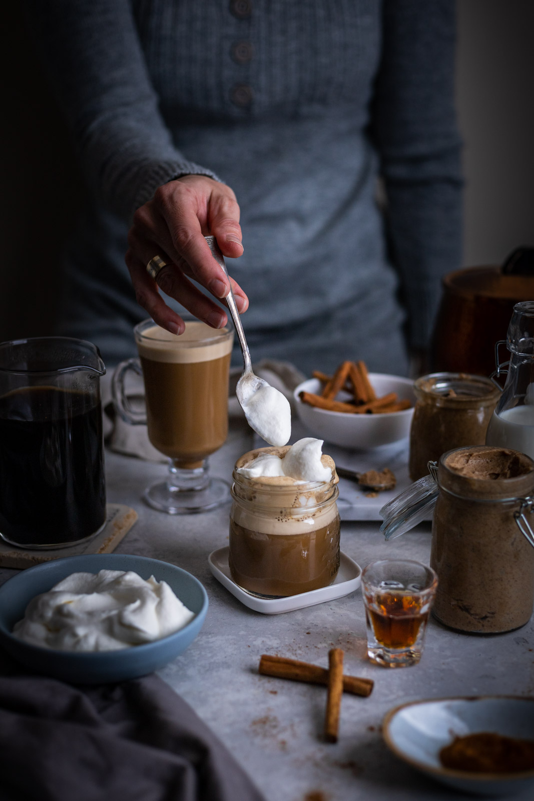 Hot Buttered Rum Latte