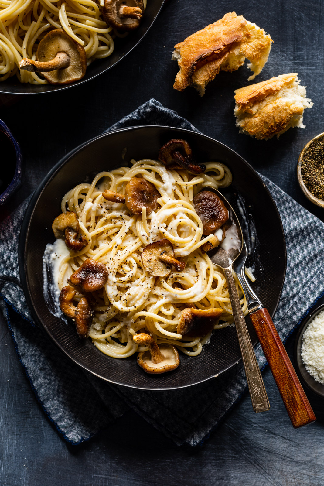 Cacio e Pepe With Mushrooms