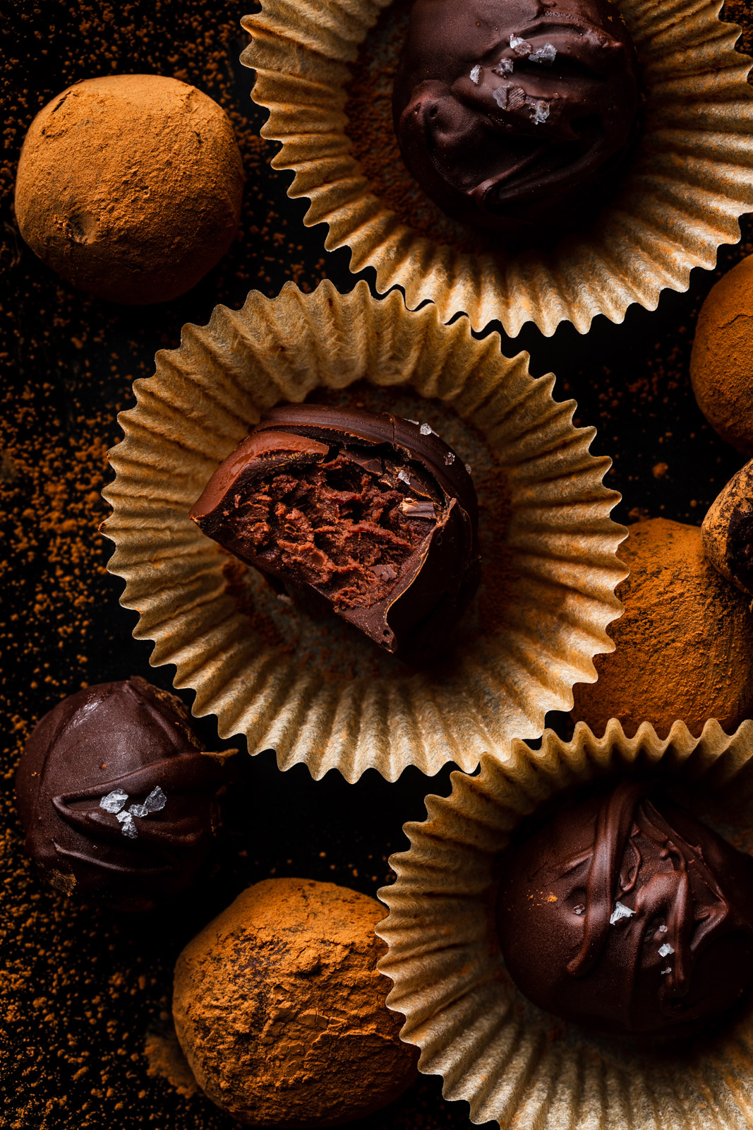 Dark Chocolate Wine Truffles