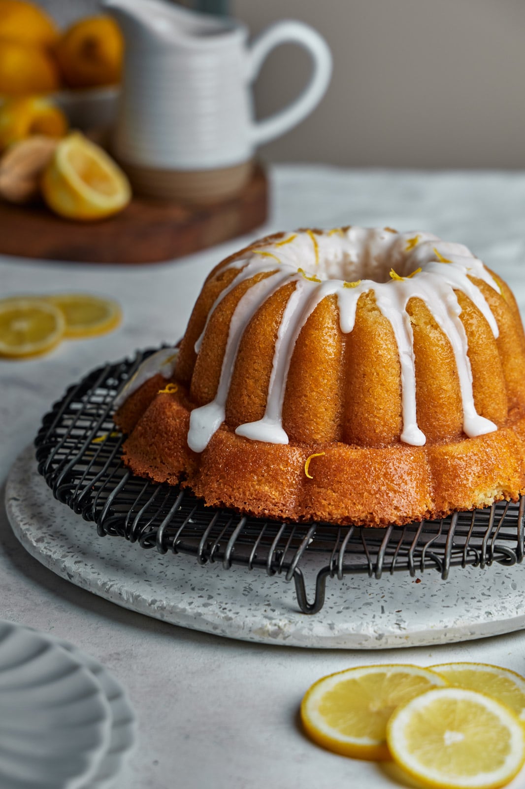 Lemon Bundt Cake Ready to serve