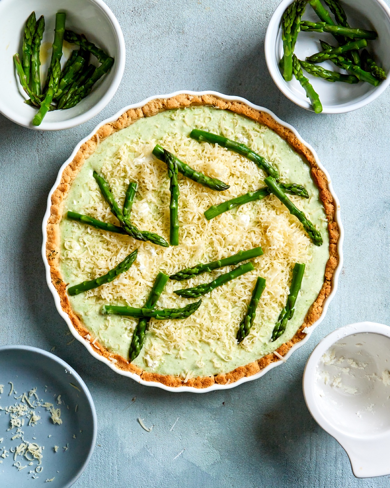 Asparagus Custard Tart With a Gluten Free Crust