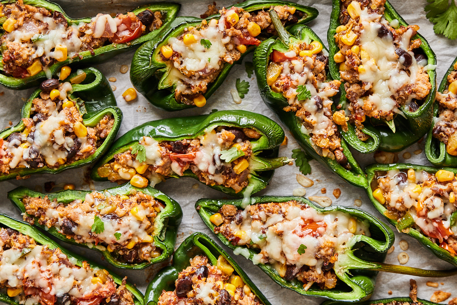 Easy Stuffed Poblano Peppers