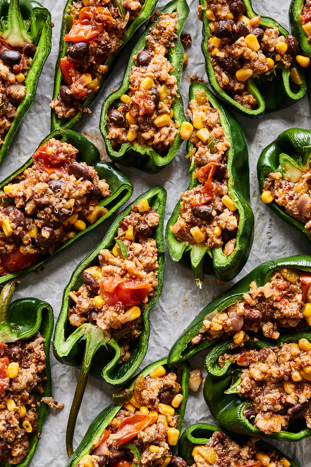 Easy Stuffed Poblano Peppers