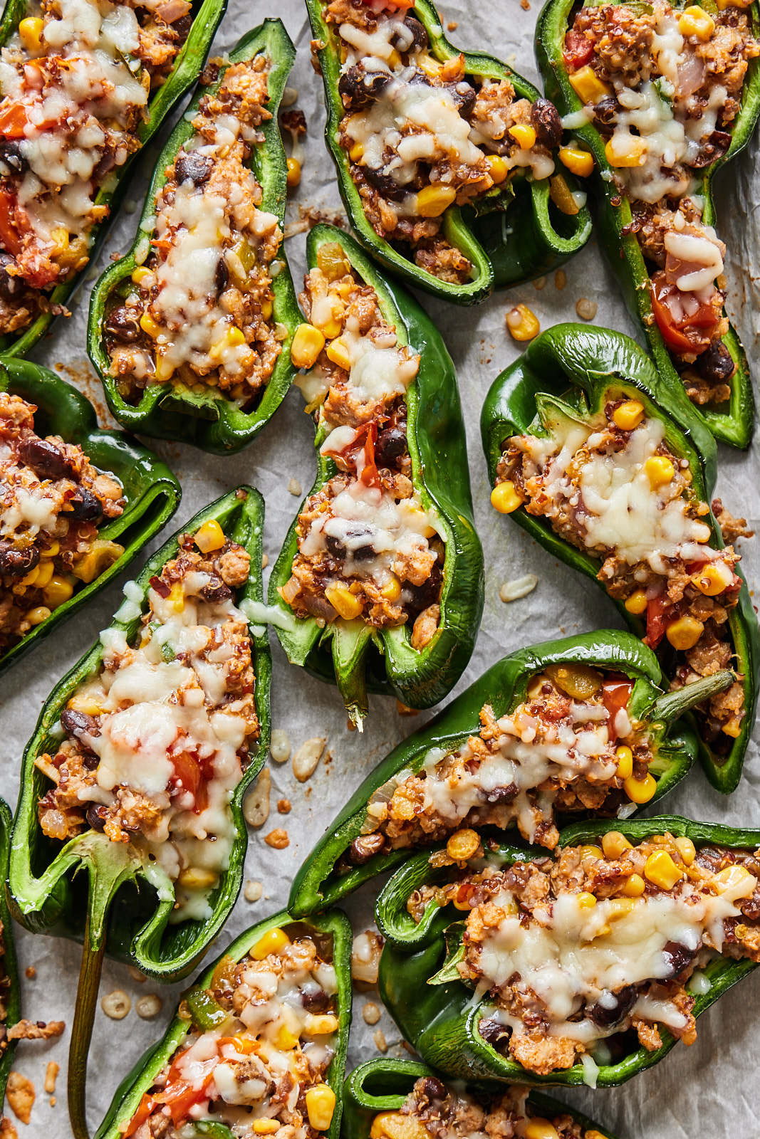 Easy Stuffed Poblano Peppers