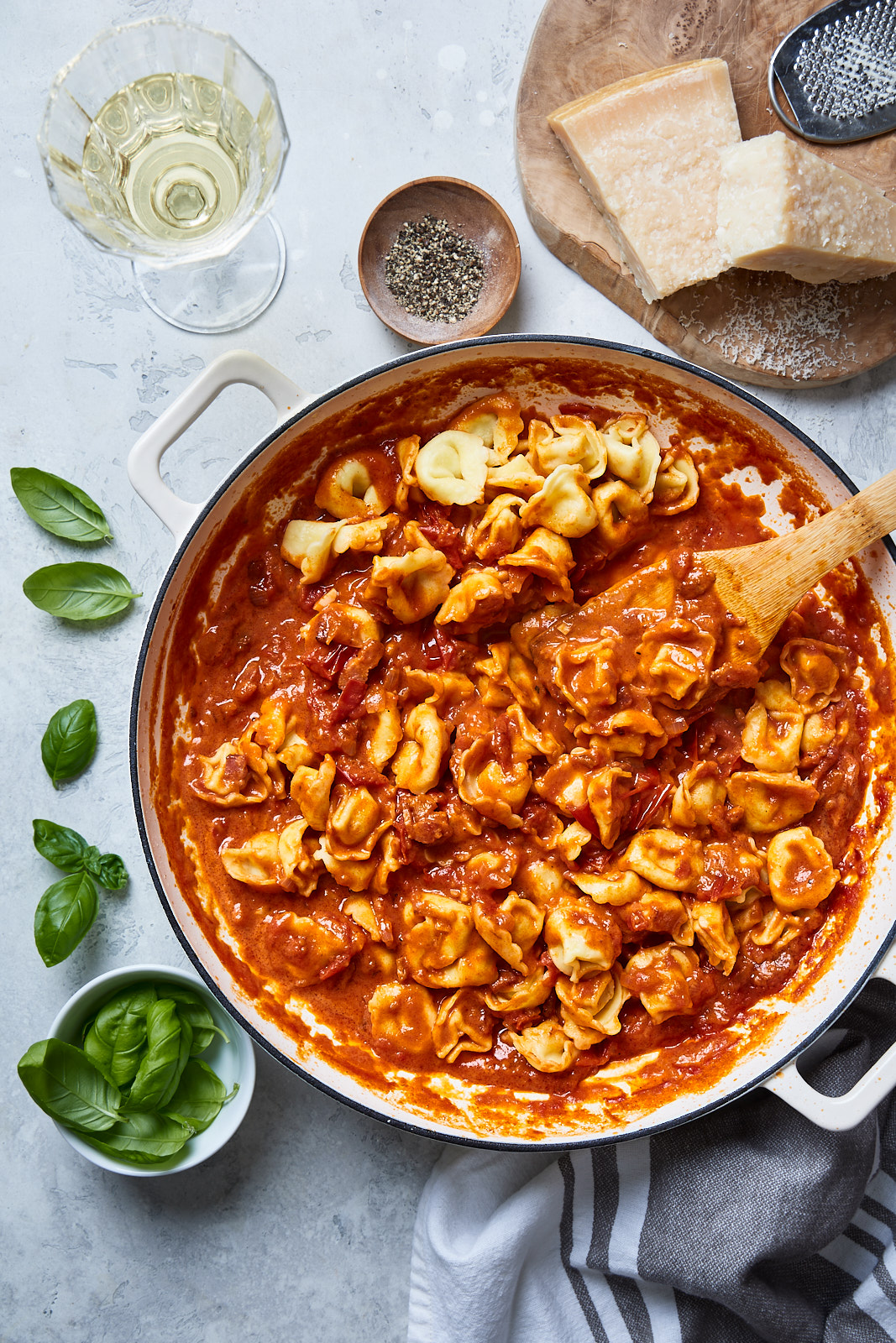 Easy Tortellini Amatriciana