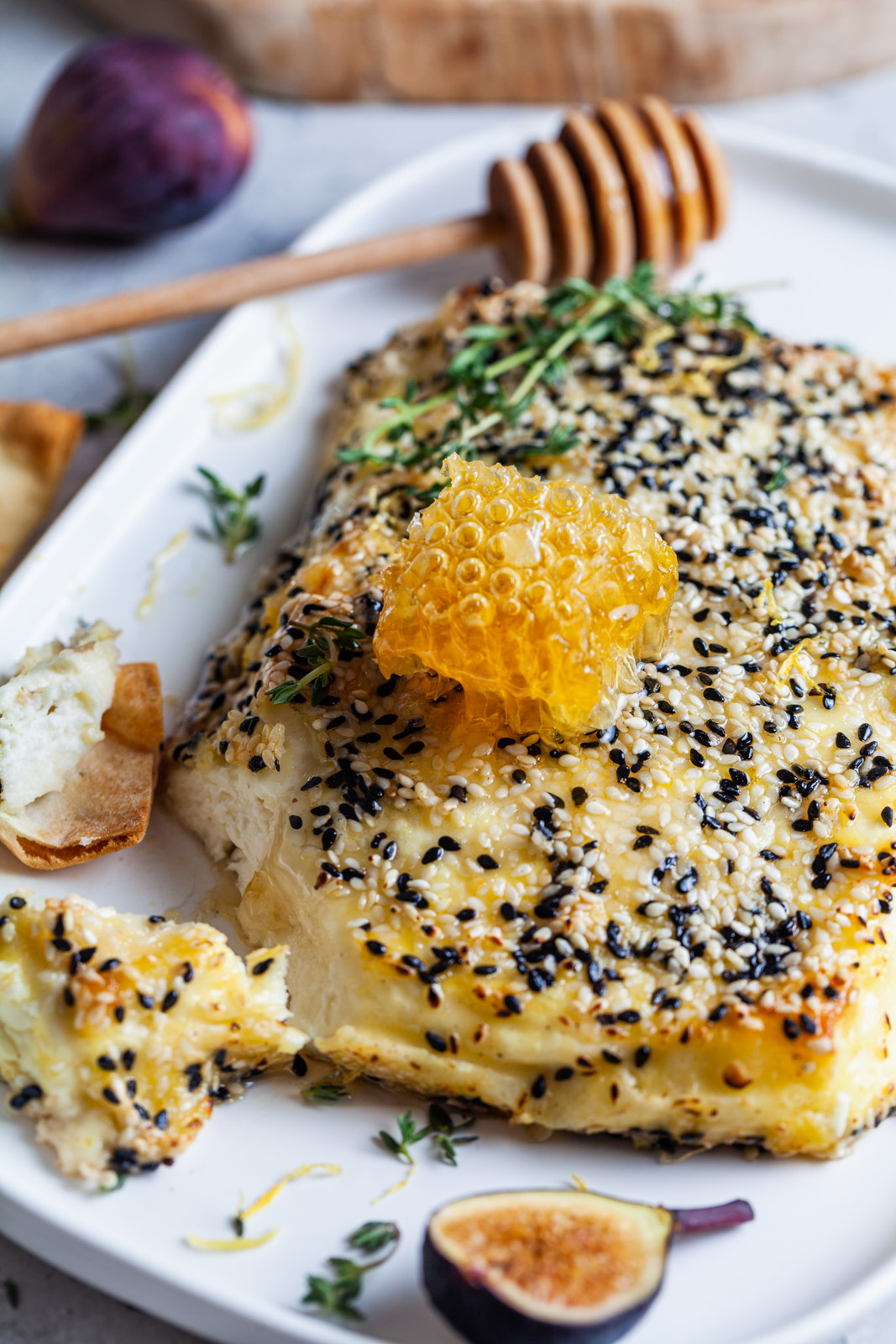 Baked Sesame Crusted Feta