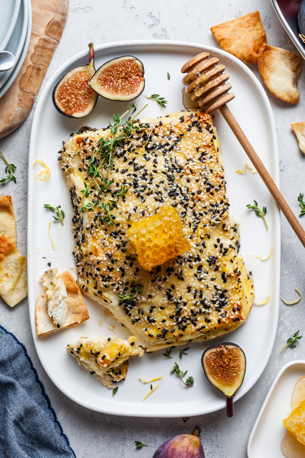 Baked Sesame Crusted Feta