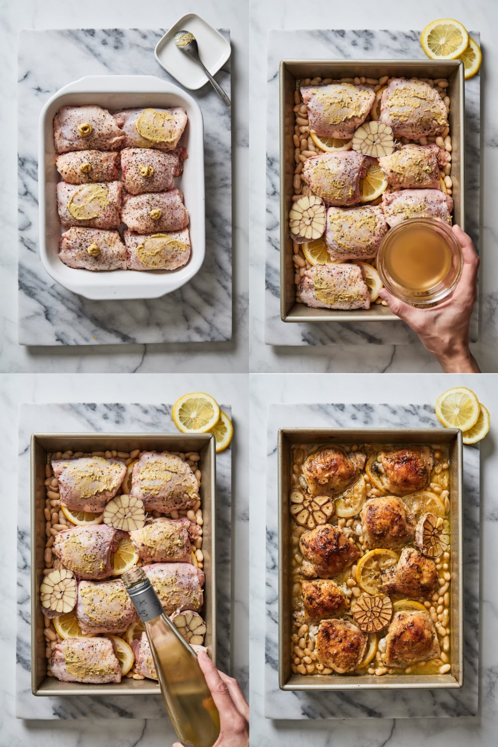 Roasted Chicken With White Beans and 20 Cloves of Garlic