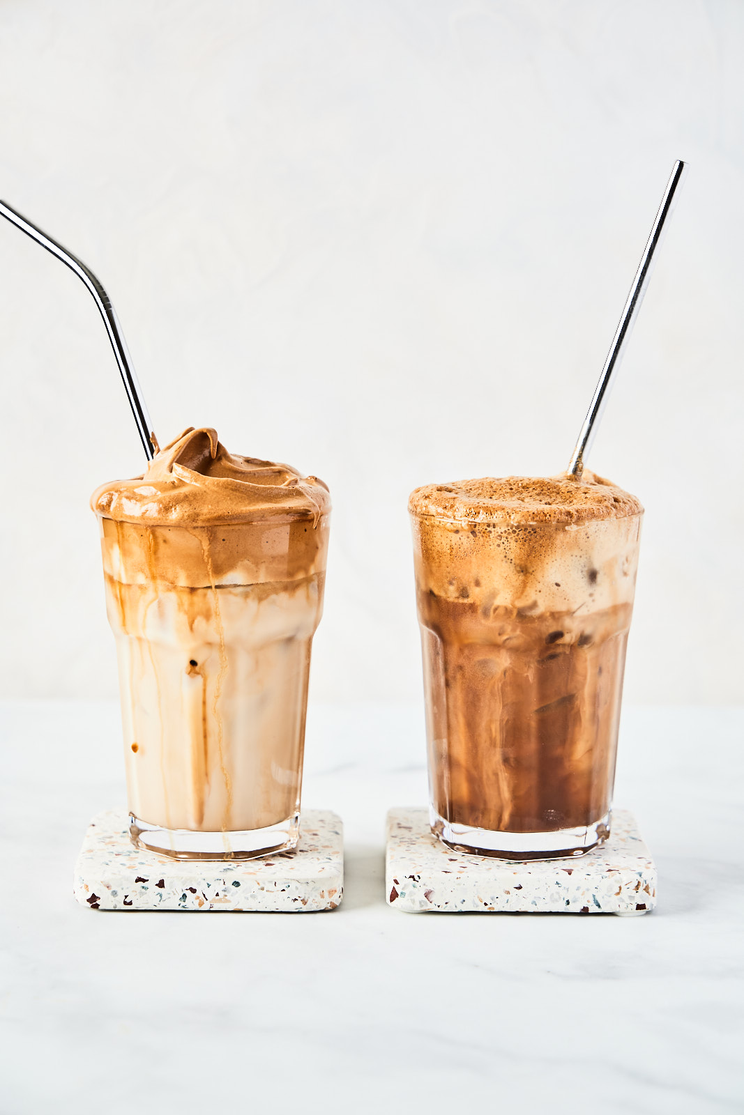 Dalgona Coffee vs Greek Frappe