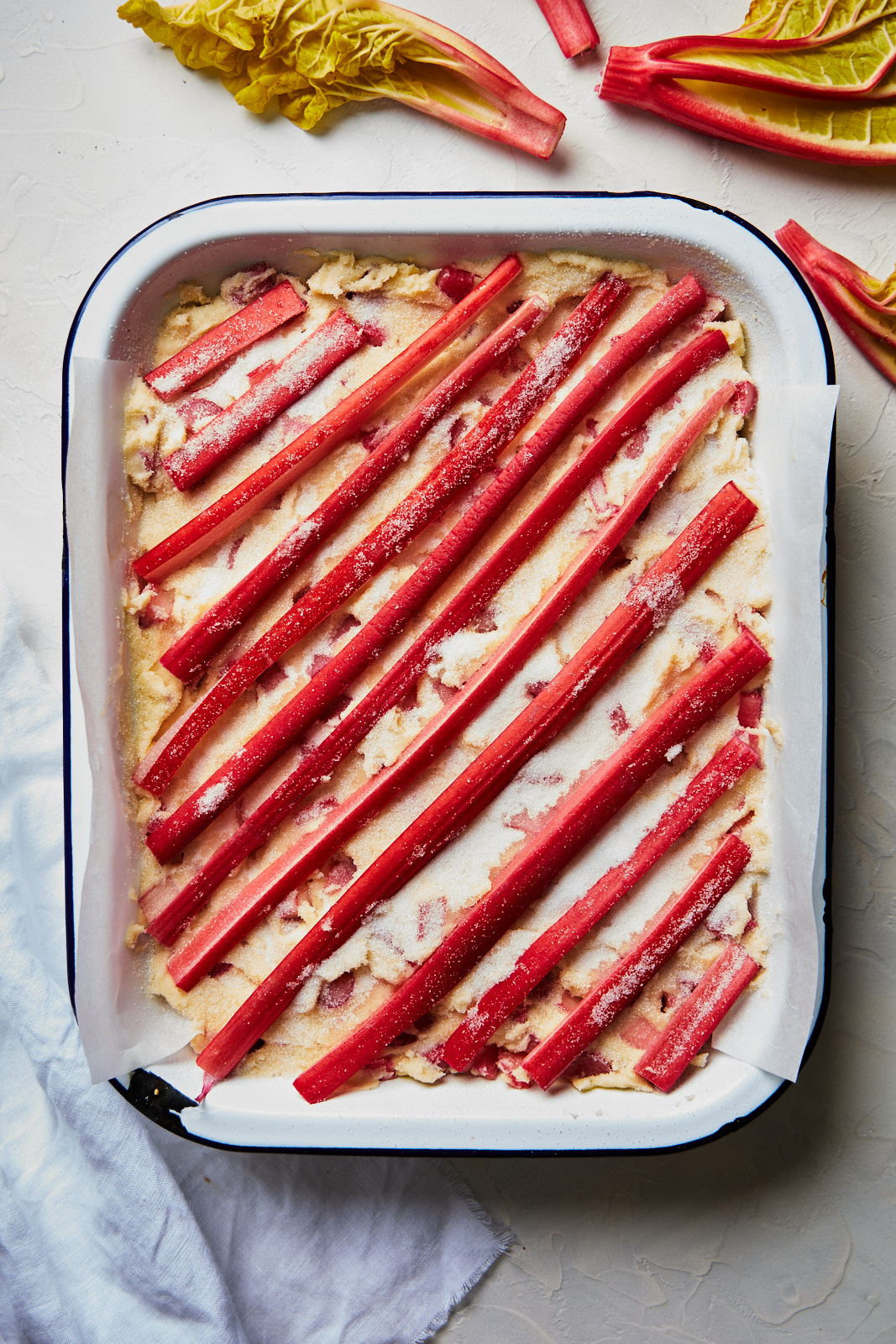 Almond Rhubarb Cake