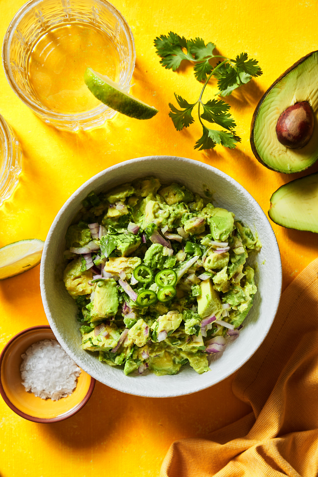 Classic homemade guacamole