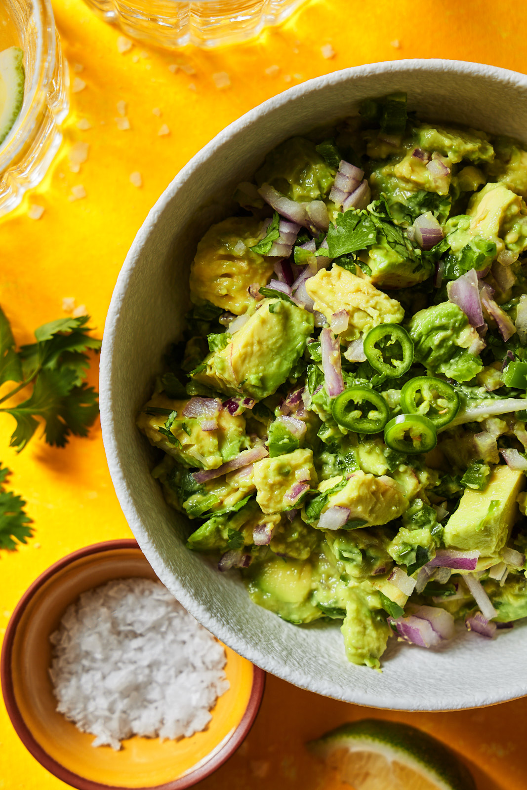 A bowl of guacamole