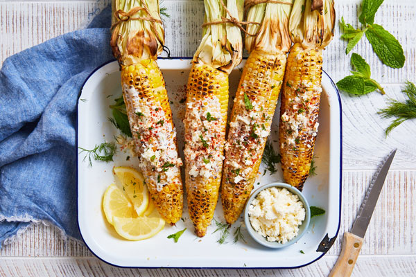 Mexican Street Corn (Elote) Done Greek Style