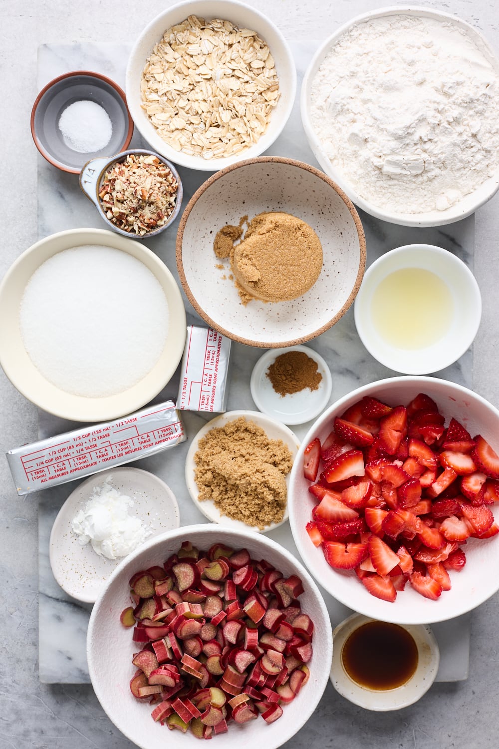 Strawberry Rhubarb Pie Bars