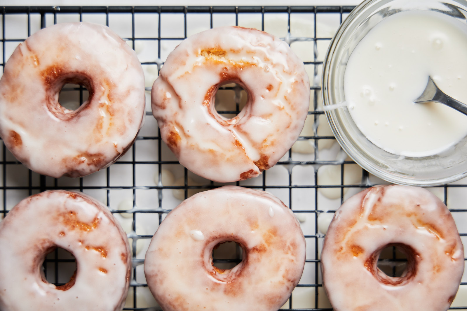 Homemade Sour Cream Glazed Doughnuts (the best & easiest)