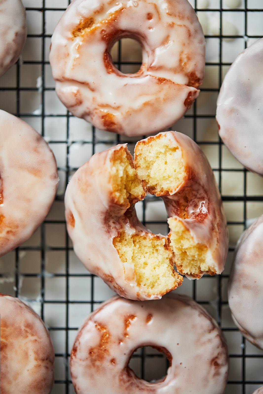 Homemade Sour Cream Glazed Doughnuts