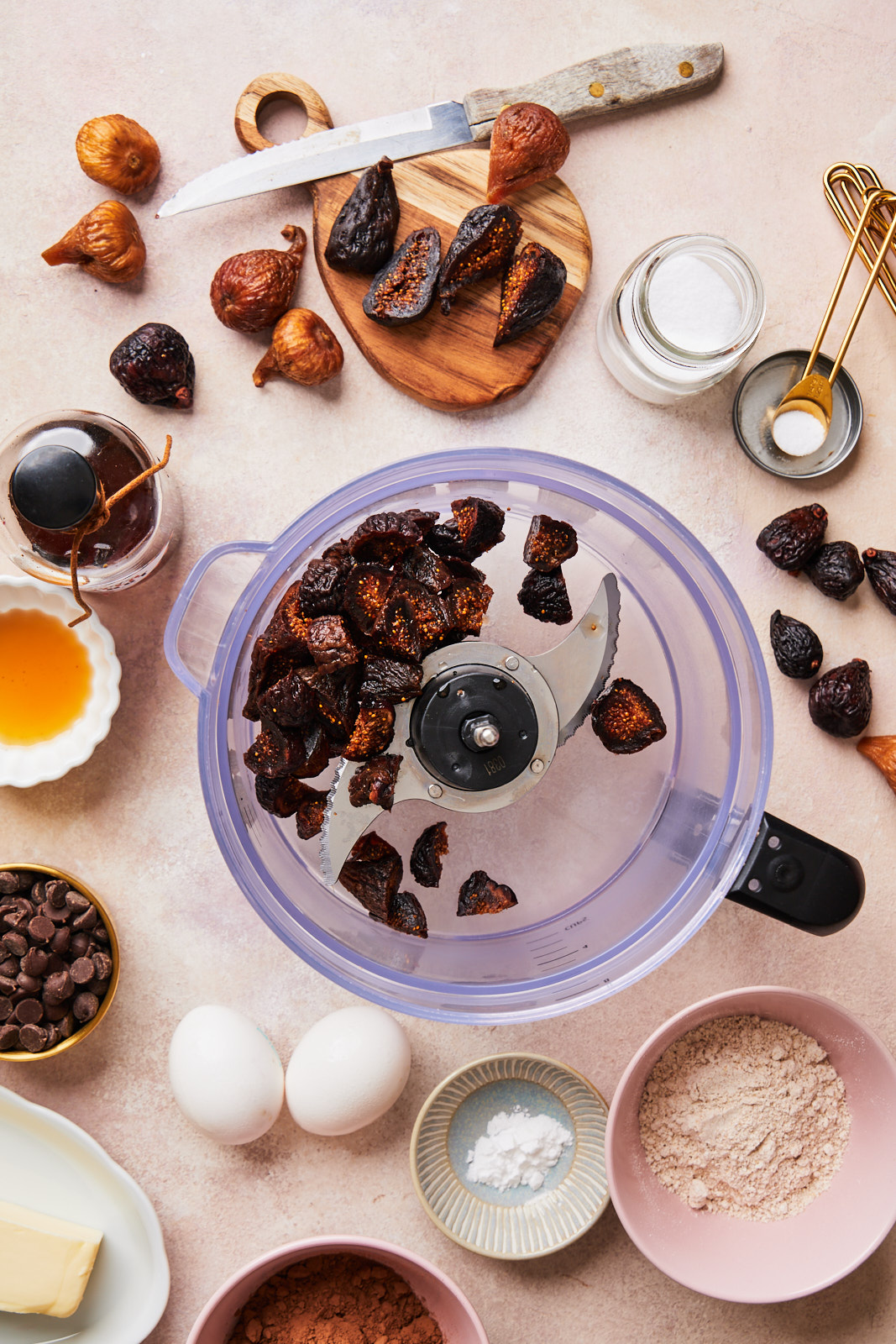 Chocolate Fig skillet brownies